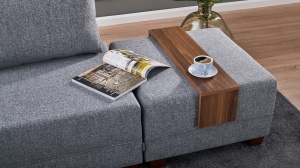 Canapea Extensibila Fly Corner Sofa Bed Left - Grey - Img 4