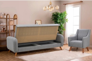 Canapea Extensibila Hera Set - Grey - Img 7