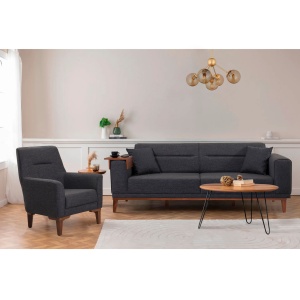 Canapea Extensibila Liones 1053 - Anthracite - Img 1
