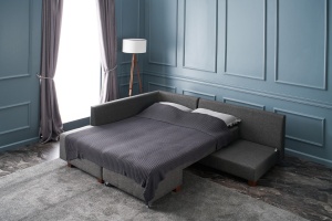 Canapea Extensibila Manama Corner Sofa Bed Left - Anthracite - Img 5