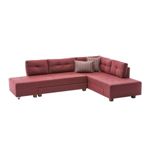 Canapea Extensibila Manama Corner Sofa Bed Right - Claret Red - Img 6