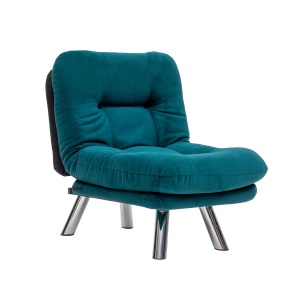 Canapea Extensibila Misa Small Solo - Petrol Green - Img 4
