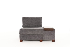 Canapea Extensibila Perenna Chenille Right - Grey - Img 4