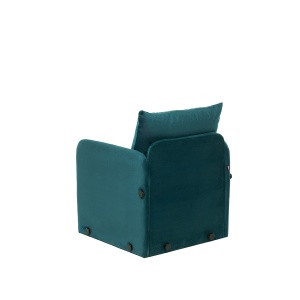 Canapea Extensibila Saga Single - Petrol Green - Img 7