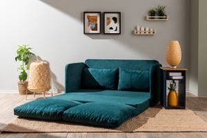 Canapea Extensibila Saga XL 2-Locuri - Petrol Green - Img 4