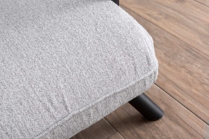 Canapea Extensibila Sando Single - Teddy Fabric - Grey - Img 7