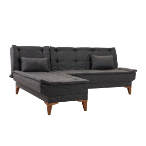 Canapea Extensibila Santo Left - Anthracite - Img 4