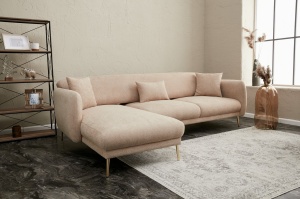Canapea Extensibila Simena Left - Beige - Img 2