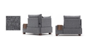 Canapea Fly Armchair Left - Grey - Img 8