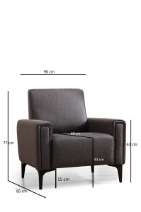 Canapea Horizon - Dark Grey - Img 6