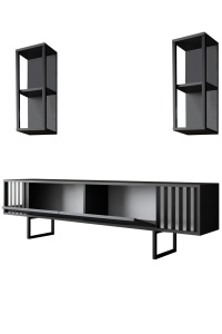 Comoda TV Chrome Line - Anthracite, Black - Img 8