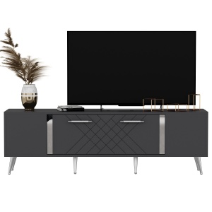 Comoda TV Detas - Anthracite, Silver - Img 4