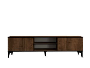 Comoda TV Erem - Walnut, Black - Img 5