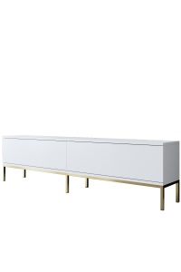 Comoda TV Lord - White, Gold - Img 5