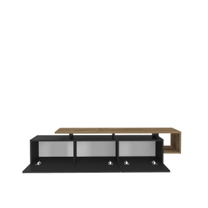 Comoda TV Pia - Black, Walnut - Img 5