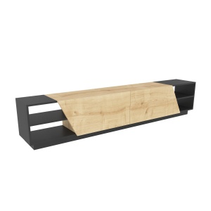 Comoda TV Rhodes - Anthracite, Oak - Img 8