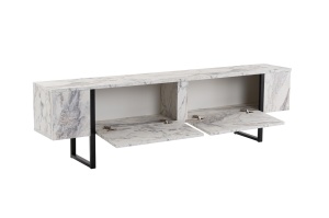 Comoda TV Serenity - Fressia Marble, Black - Img 8