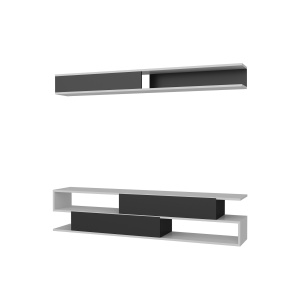Comoda TV Sims - Black, White - Img 4