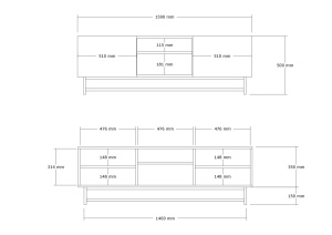 Comoda TV Wood - Walnut - Img 5