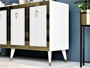Consolă Bare - White, Gold - Img 3