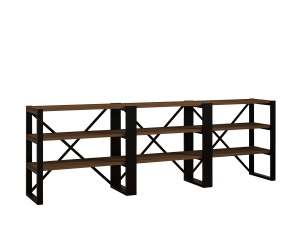 Consolă Prof - Walnut, Black - Img 3
