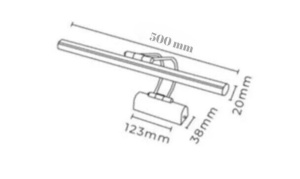 Flüt 50 Cm Ledli Eskitme Aplik - Img 3