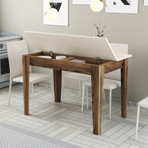 Masa de Bucatarie Kiev 508 - Walnut, Cream - Img 3