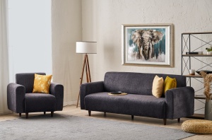 Set Canapea Noya Chenille - Anthracite - Img 2
