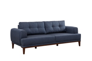 Set Canapea Vina Set - Dark Blue, Walnut - Img 8