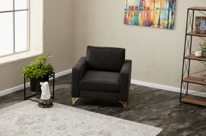 Canapea Berlin - Anthracite, Gold - Img 2