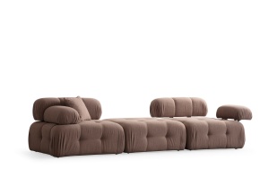 Canapea Doblo ( L1-Pouffe-1R) - Cappucino - Img 6