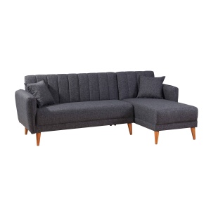 Canapea Extensibila Aqua Coner Right - Dark Grey - Img 5