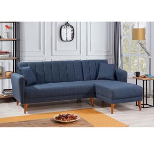 Canapea Extensibila Aqua Corner Right - Dark Blue - Img 1