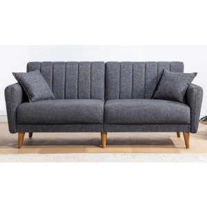 Canapea Extensibila Aqua - Dark Grey - Img 1
