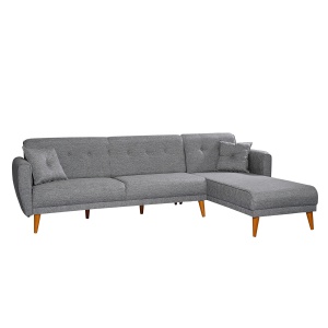 Canapea Extensibila Aria Corner - Dark Grey - Img 5