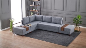 Canapea Extensibila Fly Corner Sofa Bed Left - Grey - Img 2