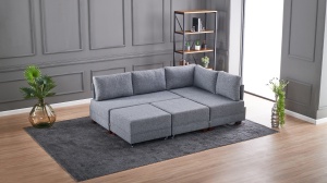 Canapea Extensibila Fly Corner Sofa Bed Right- Grey - Img 5