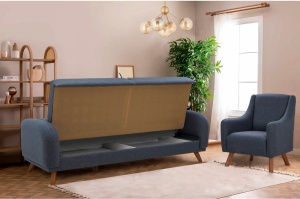 Canapea Extensibila Hera Set - Dark Blue - Img 7