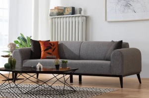 Canapea Extensibila Kapri 3 Locuri - Light Grey - Img 1