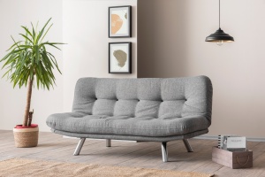 Canapea Extensibila Misa Small Sofabed - Light Grey - Img 2