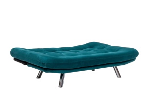 Canapea Extensibila Misa Small Sofabed - Petrol Green - Img 5