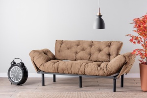 Canapea Extensibila Nitta Triple - Light Brown - Img 1