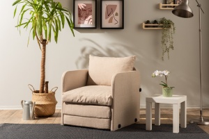 Canapea Extensibila Saga Single - Beige - Img 2