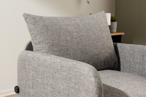 Canapea Extensibila Saga Single - Light Grey - Img 4