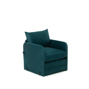 Canapea Extensibila Saga Single - Petrol Green - Img 4