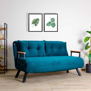 Canapea Extensibila Sando 2-Locuri - Petrol Green - Img 1