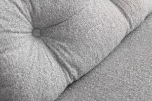 Canapea Extensibila Sando 2-Locuri - Teddy Fabric - Grey - Img 7