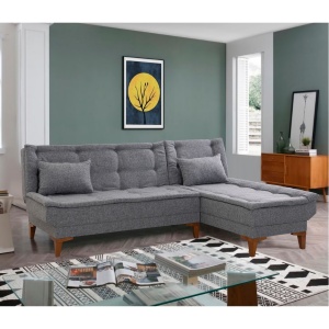 Canapea Extensibila Santo - Dark Grey - Img 1