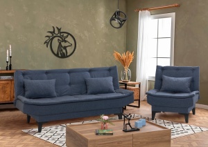 Canapea Extensibila Santo-S-1048 - Navy Blue - Img 1