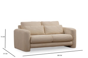Canapea Lily Beige - 2 - Img 7